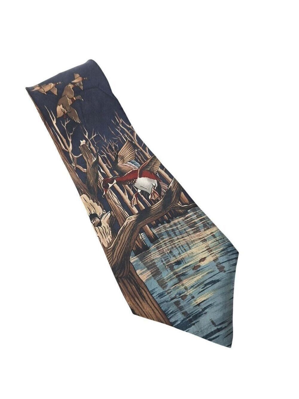 Field and Stream Wood Duck Hunting Silk Necktie